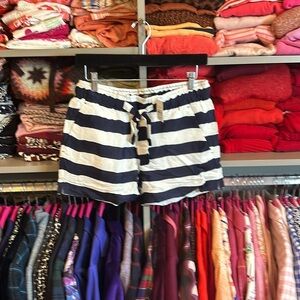 Loft size XXS (fits like XS) 5” blue and white striped shorts​